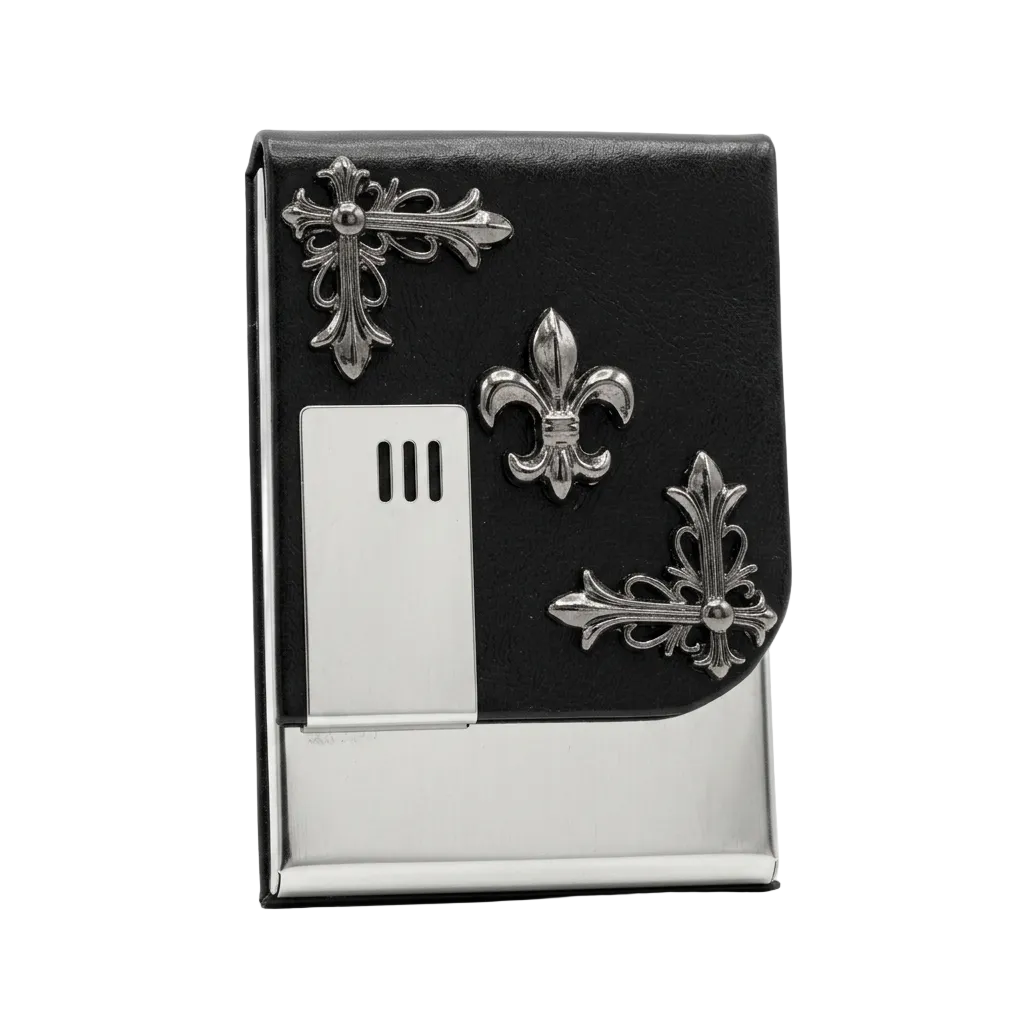 Gothic Leather-Steel Wallet