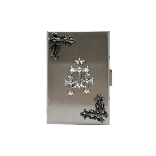 Triple Cross Metal Wallet