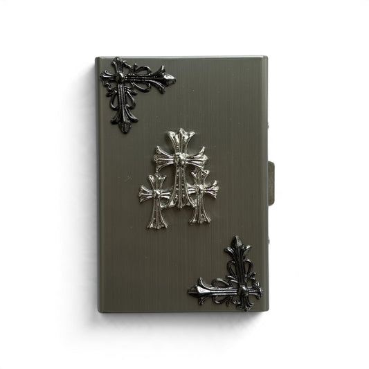 Triple Cross Metal Wallet